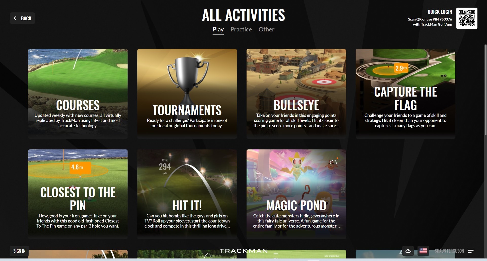 TPS 9 All Activities 1 Trackman Performance Software 9 - All Activities screengrab 1