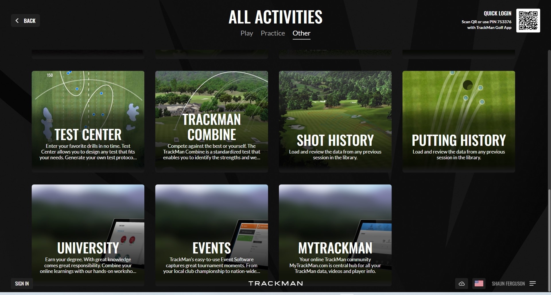 TPS 9 All Activities 3 Trackman Performance Software 9 - All Activities screengrab 3